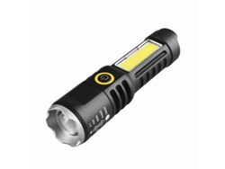 Linterna Recargable Usb De Doble Fuente Con Enfoque Telescópico