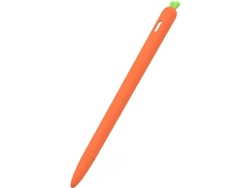 Estuche Para Bolígrafos Pencil 2 Con Diseño De Zanahoria - Funda Protectora De Silicona Naranja Anticaídas