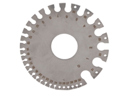 Regla de medición de alambre de acero inoxidable con calibre 0-36, espesor 0,3125''-0,007”