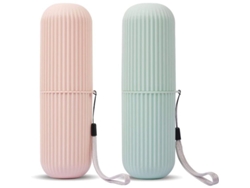 Estuche Portátil Para Cepillos De Dientes, 2 Unidades, Organizador Para Viajes De Negocios Y Uso Diario.