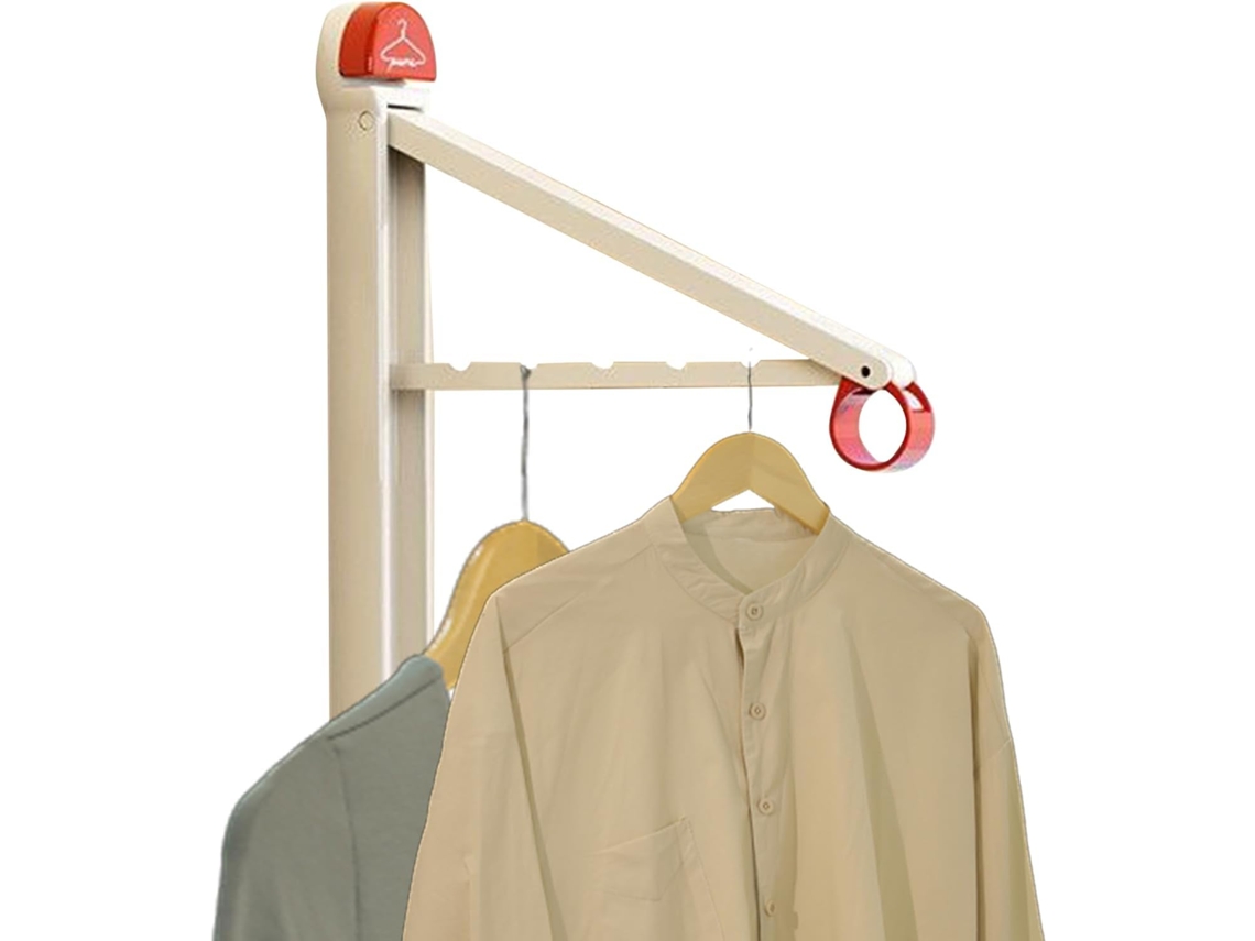 Tendedero De Ropa Mural Retráctil Y Plegable, Toallero Para Baño O Balcón.