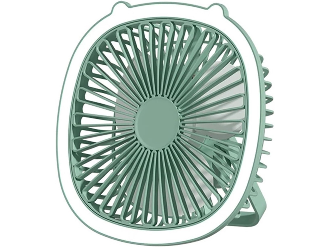 Ventilador De Escritorio Usb Mini Ventilador Portátil Multifuncional Recargable Por Con Luz Led Circulador