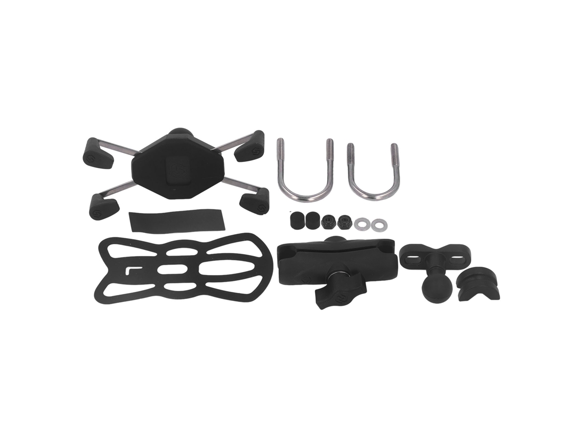 Soporte Universal Para Teléfono De Motocicleta Con Sistema Antivibración Y Abrazadera Giratoria De 360° Para Manillares De Bicicleta.
