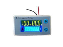 Medidor Lcd De Capacidad Y Voltaje De Batería Para Baterías De Coche De 12 V Con Indicador De Electricidad.