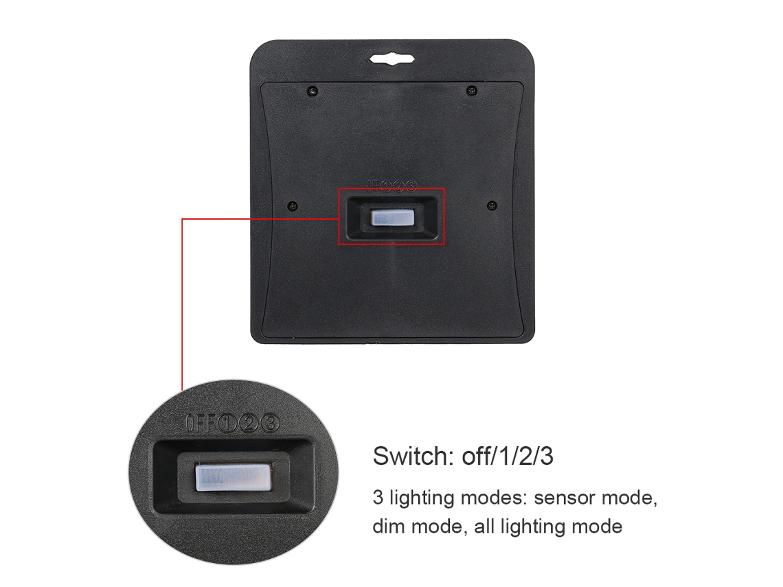 Rebe-1 Pieza Luz Solar Led Exterior Con Sensor De Movimiento Pir 30 Leds Impermeable Para Jardín Pared