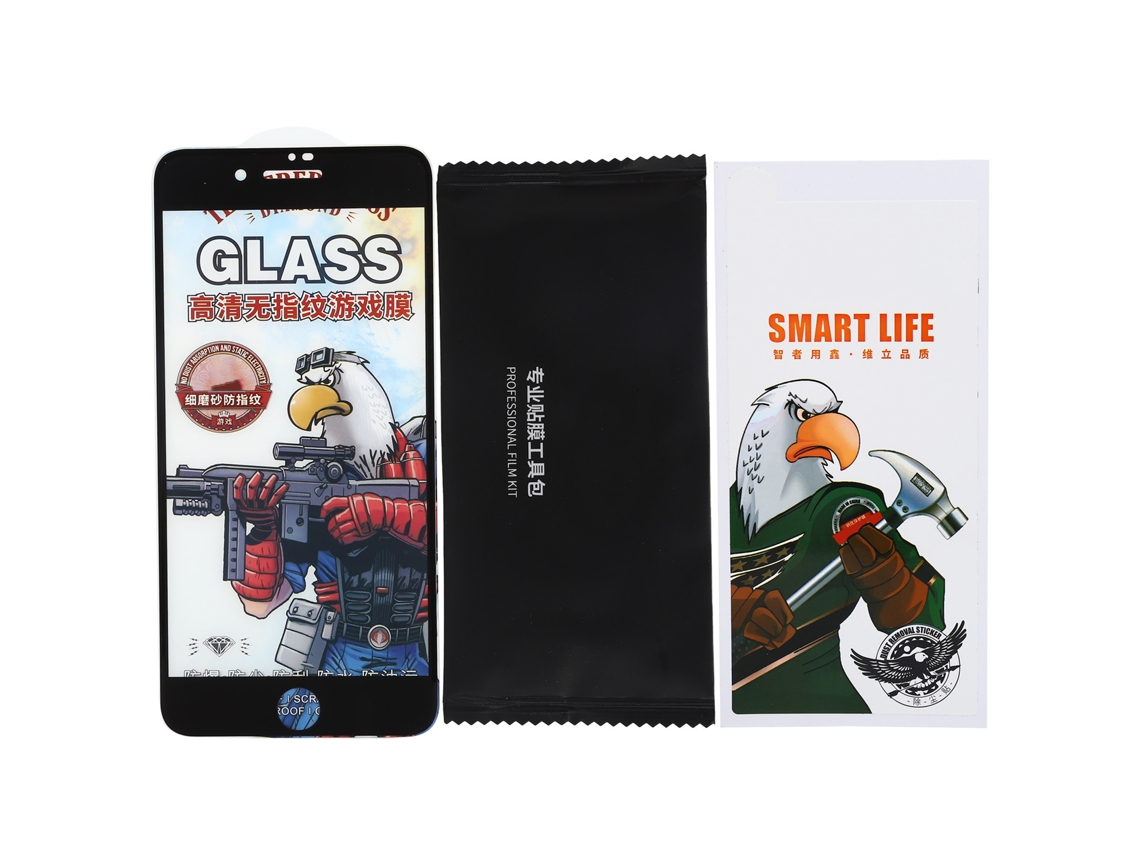 Protector De Pantalla De Vidrio Templado (hd, Antihuellas) Para Iphone 7p/8p