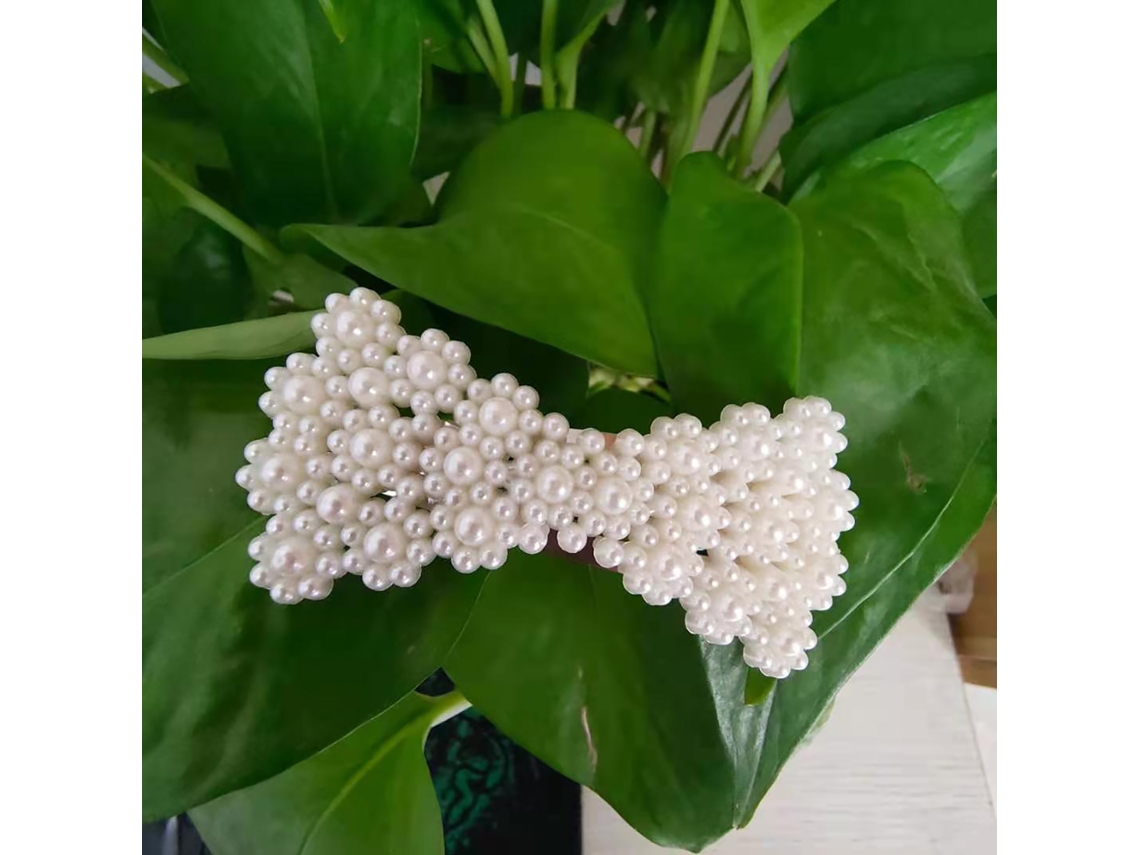 Presilhas de cabelo com pérolas artificiais - Acessórios fofos para franja lateral - Moda 2026