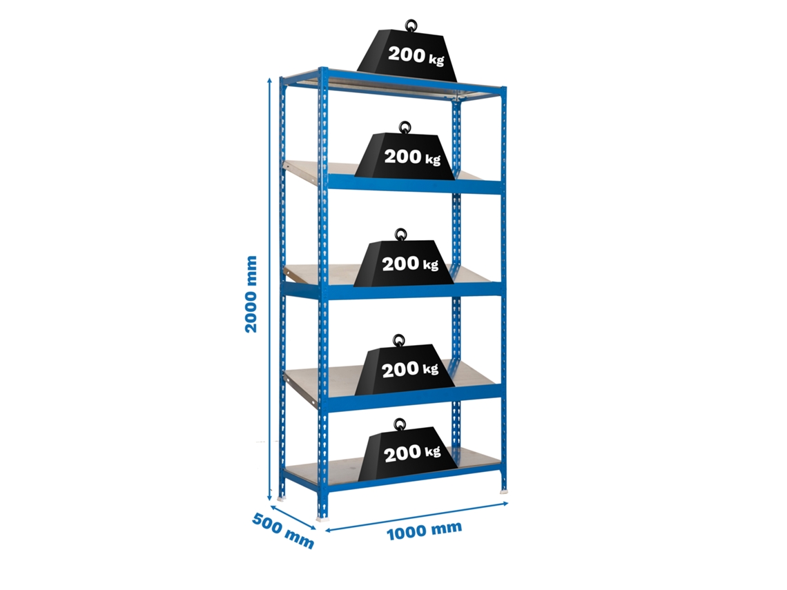 Botellero metálico Simonexpo Plus 5/500-3 Azul/galva