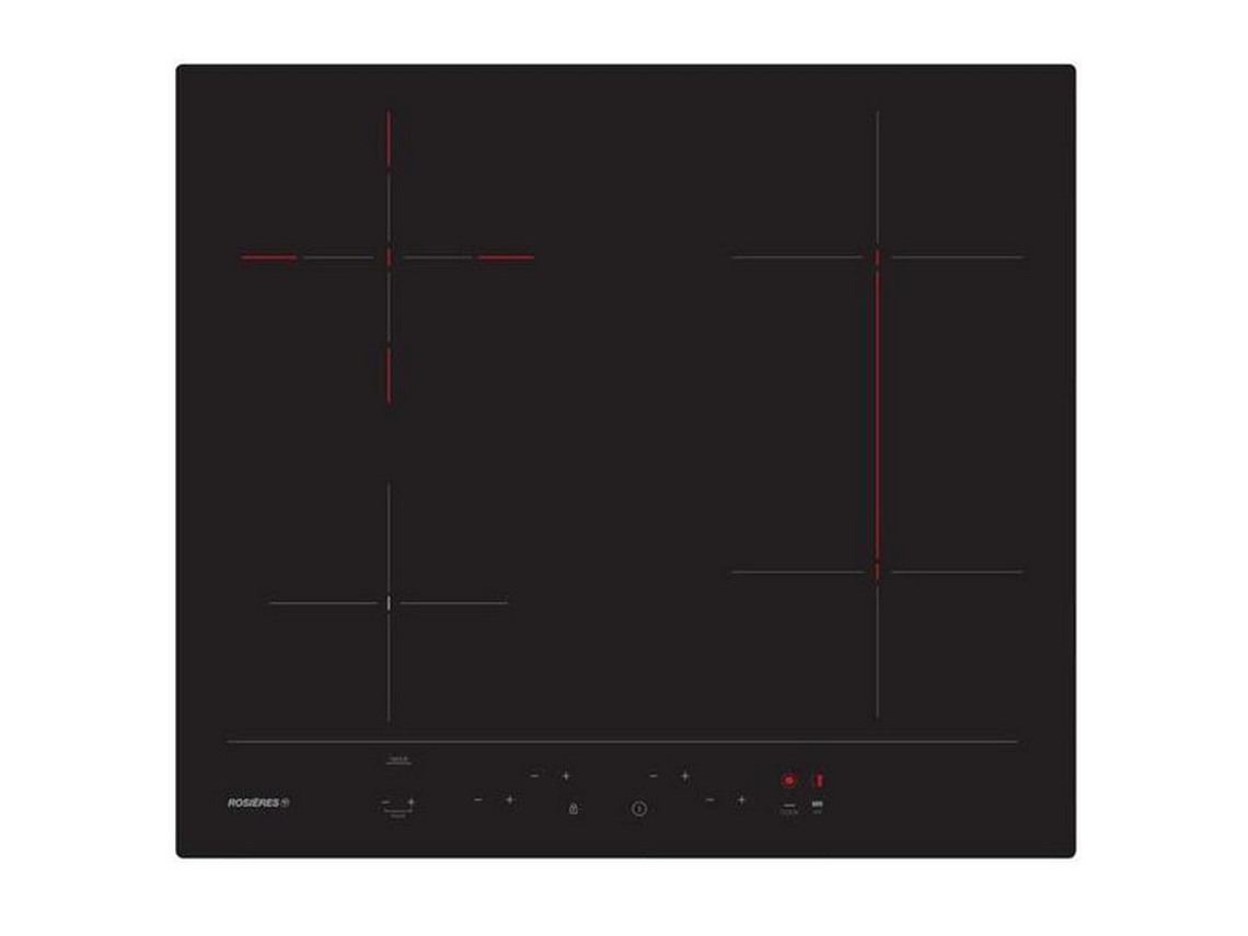Placa de Vitrocerámica ROSIERES RH64DBCP/2 (Eléctrica - 59 cm - Negro)