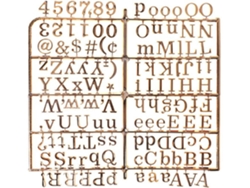 Cuadro HEAN Letras y Números Dorados