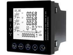 Compteur D'énergie Multifonction De Panneau Triphasé Avec Mesure Modbus Kwh Kvarh Kw Kvar Kva P Pf