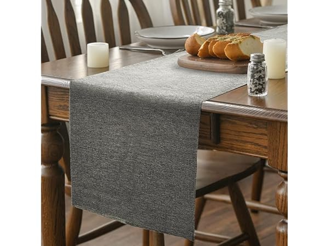 Guirnalda De Mesa Primaveral, Con Acabado De Lino Lavable E Impermeable, Para Restaurantes, Fiestas Y Celebraciones (40 X 180 Cm).