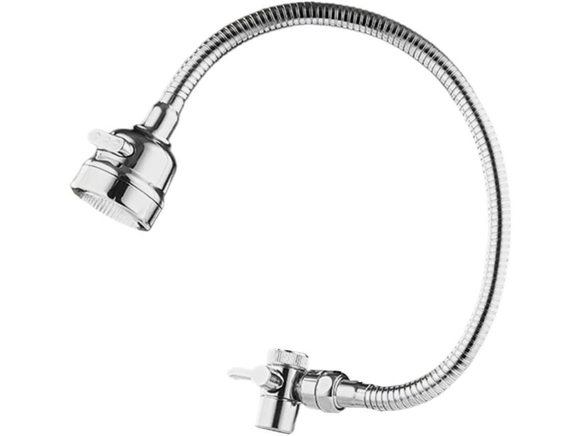 Extensión De Grifo De Fregadero De Acero Inoxidable Con Boquilla Giratoria Y Control
