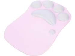 Alfombrilla de ratón ergonómica de silicona con forma de gato y reposamuñecas antideslizante para usar en la oficina/lugar de trabajo.
