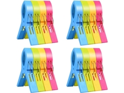 Clips Para Cajones De Ropa, Clips Para Toallas De Playa, 16 Clips De Plástico Duraderos Para Toallas, Colchas Y Ropa.