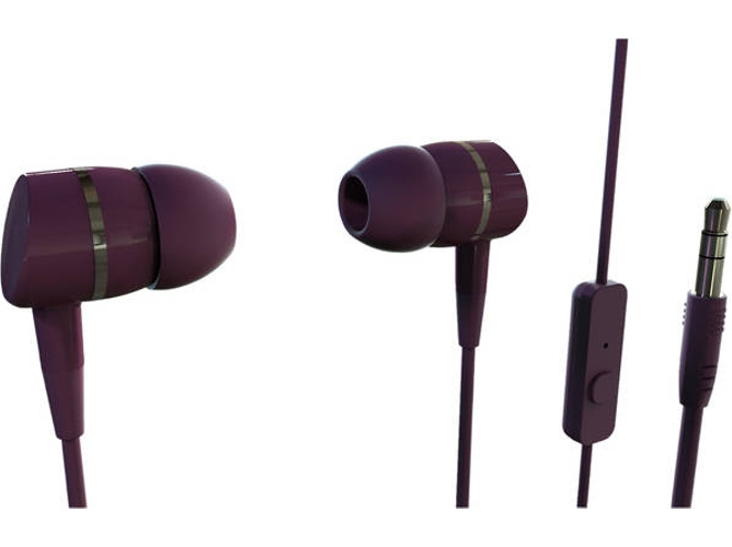 Auriculares con Cable VIVANCO Smartsound (In Ear - Micrófono - Morado)