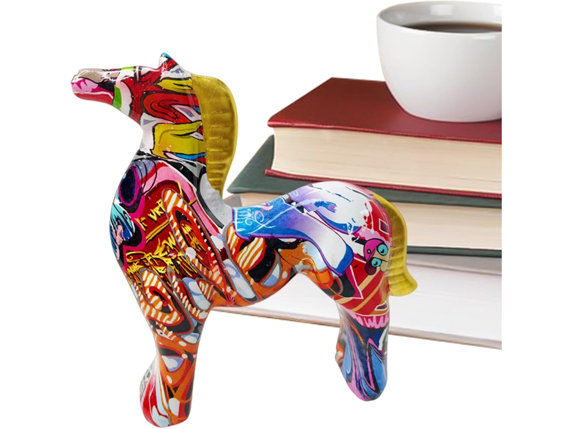 Esculturas De Caballos | Figuritas Pintadas Para Establos | Figuritas Coleccionables Coloridas Para