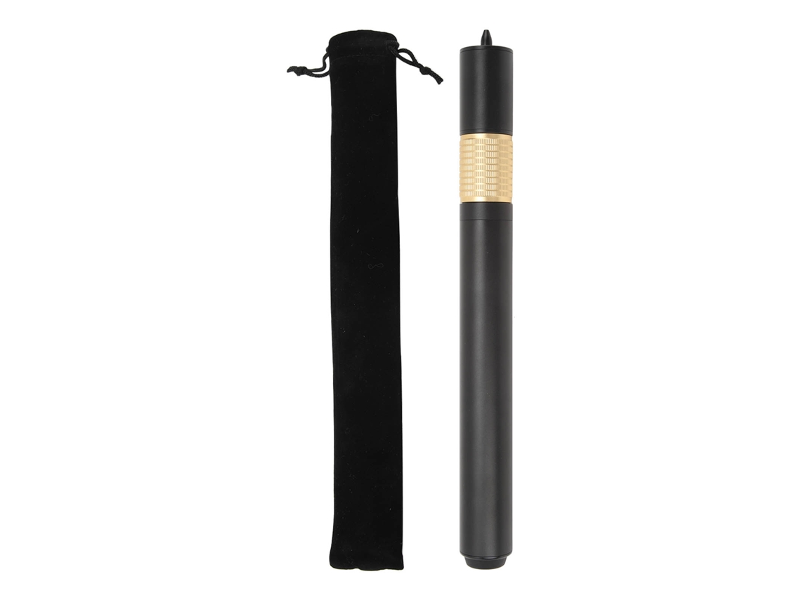 Junli-extensión De Taco De Billar De Aluminio Con Mango Y Bolsa De Almacenamiento, Color Negro Y Dorado.