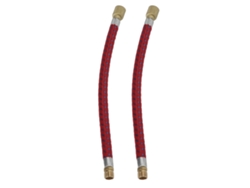 2 Mangueras De Extensión Para Bomba De Bicicleta De 16,6 Cm Con Diseño De Doble Válvula En Nailon Y Cobre.