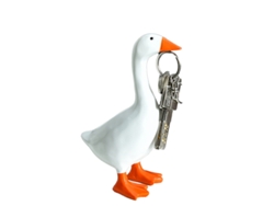 Adornos magnéticos de pato, organizador de pato simulado, decoración de resina hecha a mano