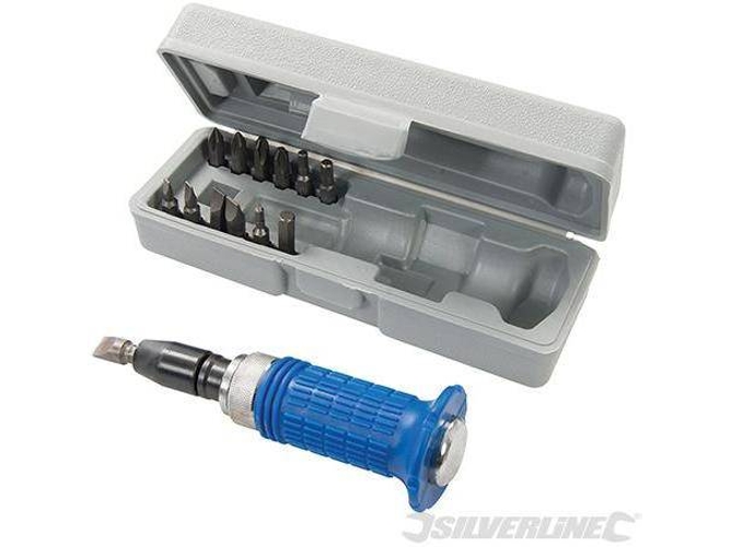 Atornillador de Impacto SILVERLINE 375291 con 14 piezas