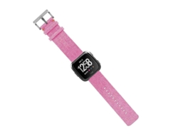 Correa de lona delicada para reloj inteligente, compatible con Fitbit Versa, rosa, GOKOCO