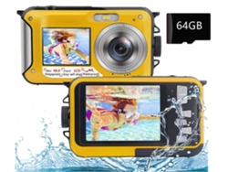 Cámara digital impermeable SZSMART W-Xj-006 (128 GB - Full HD 2.7K - 48Mp 16X)