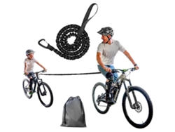 Cuerda Elástica De Tracción Para Mtb (para Niños Y Adultos) Con Bolsa Reflectante Para Guardarla.