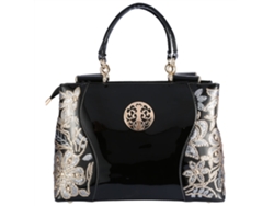 Bolso De Mano Grande De Pu Para Mujer Con Lentejuelas, Bolso De Hombro/mano A La Moda, Negro.
