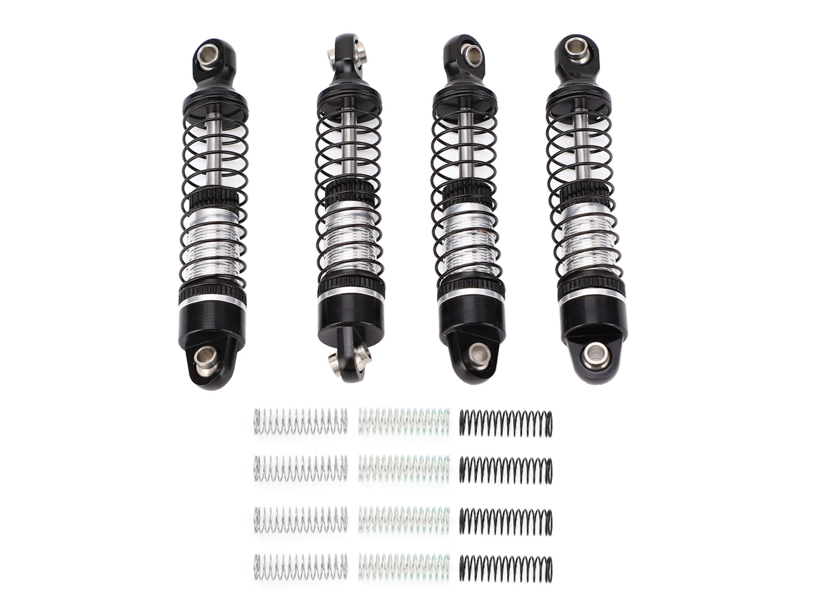 Amortecedor De Choque Rc Frontal Traseiro Com Molas 0.55 0.65 0.75 Metal Preto Peças De Upgrade