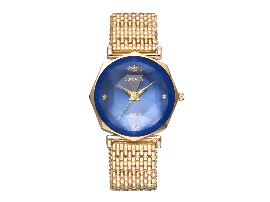 Reloj De Pulsera De Cuarzo Para Mujer Con Esfera Morada Con Diseño De Cielo Estrellado Y Correa De Cuero Gris.