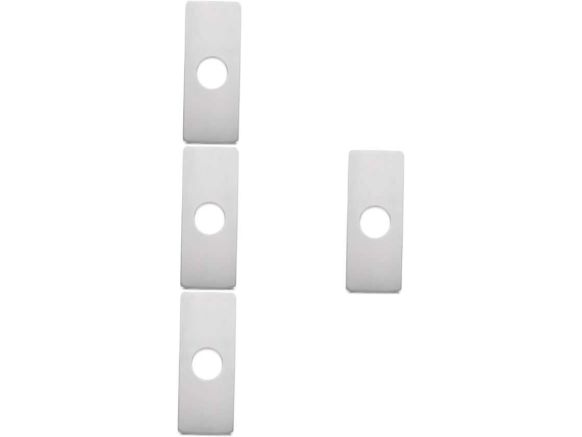 Placa De Grifo De Acero Inoxidable De 4 Piezas Para Cubierta Decorativa De Cocina