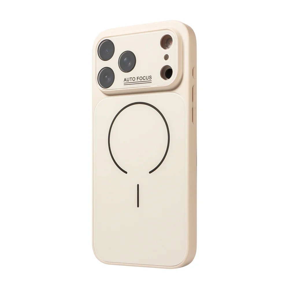 (iphone 11 Pro Max, Blanco Crema) Funda Protectora Magnética Magsafe Para Iphone, Compatible Con Carga Inalámbrica.