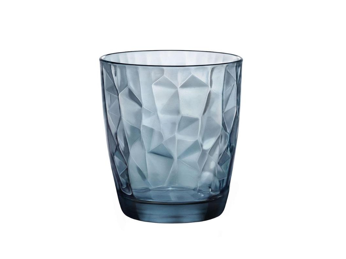 Vasos Diamond Acqua Azul 30 Cl Bandeja 6