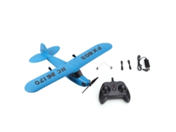 Avión De Juguete Con Control Remoto De 2 Canales Y 2.4g Para Niños - Azul