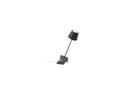 Lámpara de Mesa Poldina Pro Led Gris Oscuro Recargable y Regulable ZAFFERANO