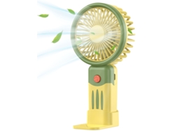 Usb | Portátil - Ventilador Portátil 2 En 1, Ligero Y Versátil, Cuenta Con Control De Flujo De Aire De 3 Niveles, Soporte Y Carga Usb. Es Id