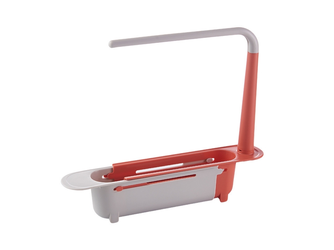 Estante Telescópico Para Fregadero De Cocina Con Desagüe Para Guardar Esponjas Y Utensilios.
