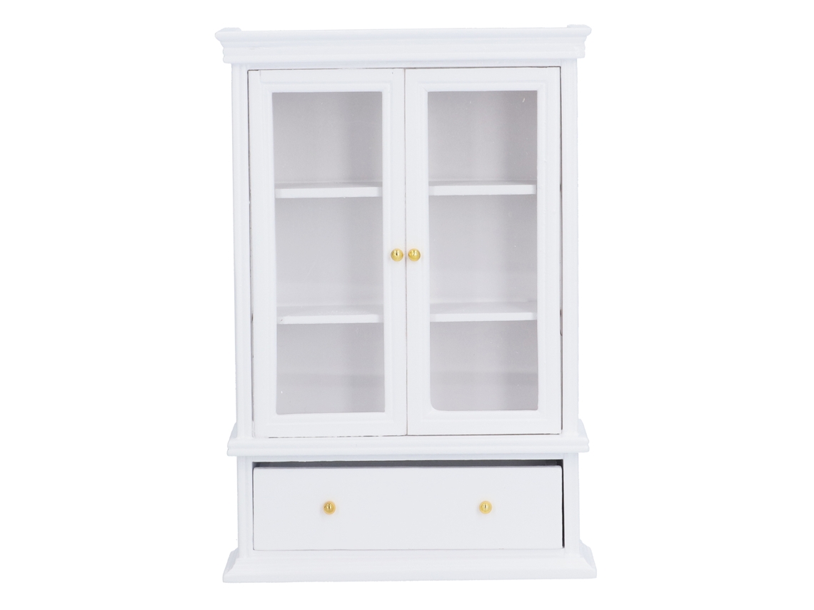Ats-muebles Miniatura 1:12 Para Casa De Muñecas: Armario, Estante Y Librero De Madera Simulada