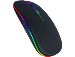 Ratón Inalámbrico Bluetooth Led Recargable, Modos Duales De 2,4 Ghz Y Bt 5.2, Dpi Ajustable, Clic Silencioso.