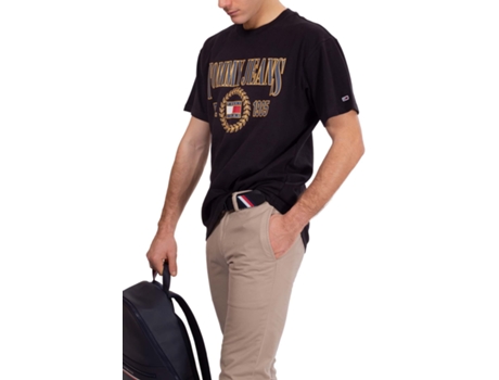 Camiseta de Hombre TOMMY JEANS Negro (L)
