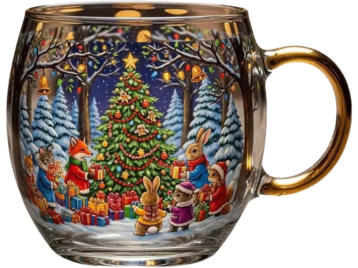 Caneca De Natal, Caneca Decorativa Pintada À Mão, Caneca Divertida De 300ml Para Viagem, Casa, Casamento E Festa De