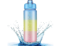 Botella De Agua Deportiva Motivacional De 1l Sin Bpa Para Bebidas Deportivas. Rosewell