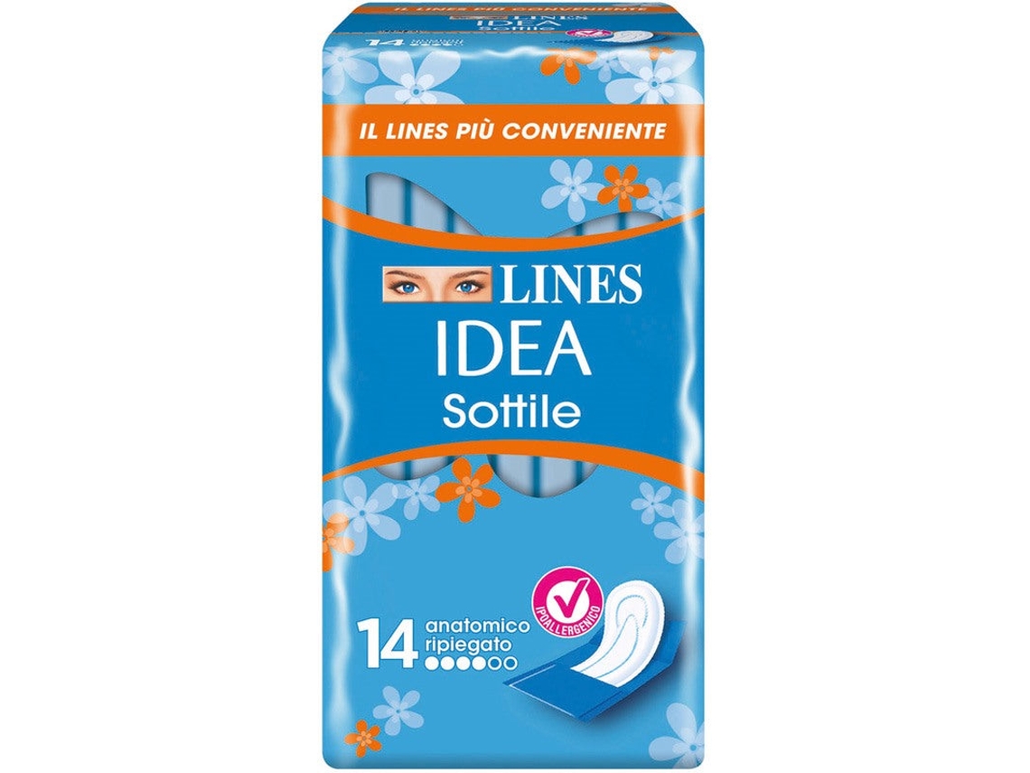 Juego de 14 toallas absorbentes anatómicas plegables delgadas Idea de Lines Lines