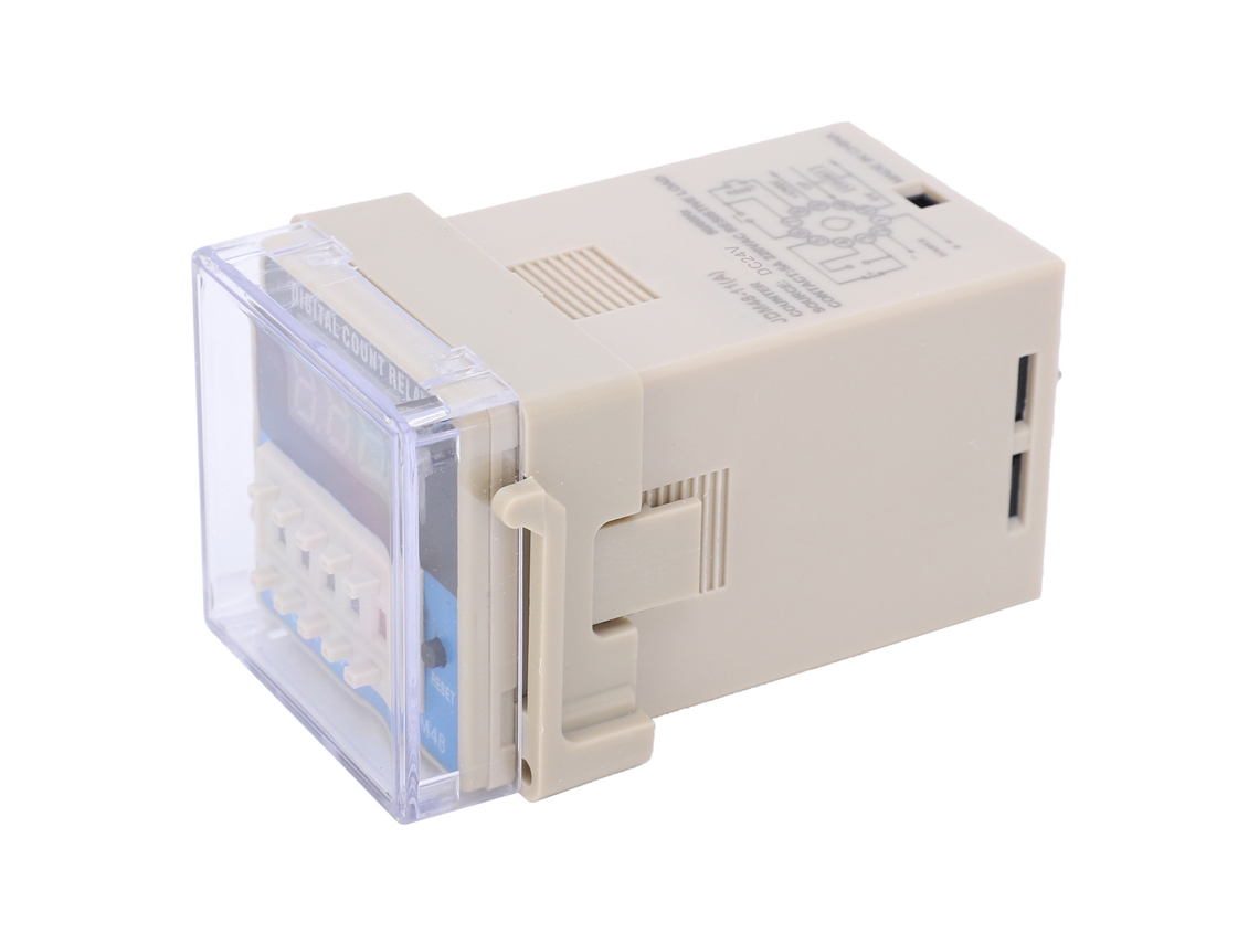 Relé De Tiempo Ajustable Jdm48-11 Dc24v Con Retardo De Ciclo, Control Digital Para Automatización Industrial.