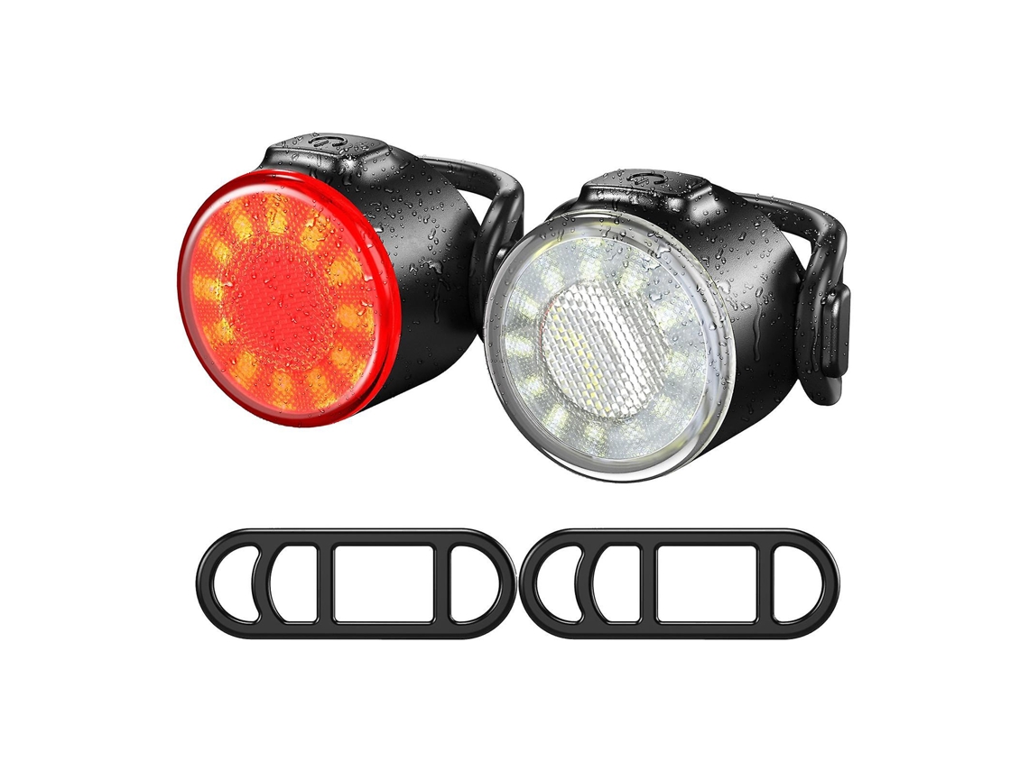 Luz Led Delantera/trasera Para Bicicleta Recargable Por Usb