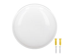 Lámpara De Techo Led Redonda De 20 W Y 6500 K, Resistente Al Agua, Con Amplia Área De Irradiación Para Dormitorio Y Baño.