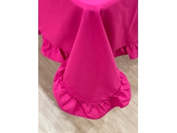 Mantel Con Volantes ILMH BY I LOVE MY HOME 160x250cm - Rosa Liso