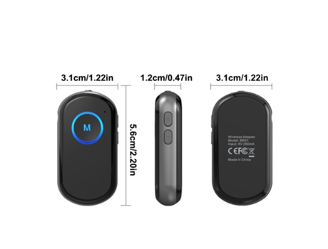 Adaptador Bluetooth 2 en 1 Transmisor Receptor Auxiliar para Altavoz de PC Coche