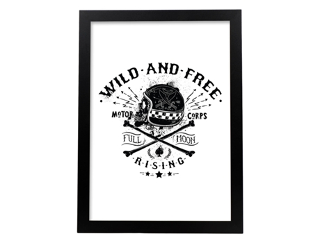 Póster NACNIC de Salvaje y Libre. Decorativa de Diseño.